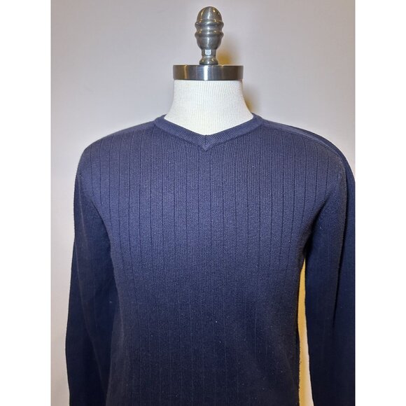 Vintage Abercrombie & Fitch Navy Sweater Size L – Classic Knit Pullover Timeless - Picture 4 of 8